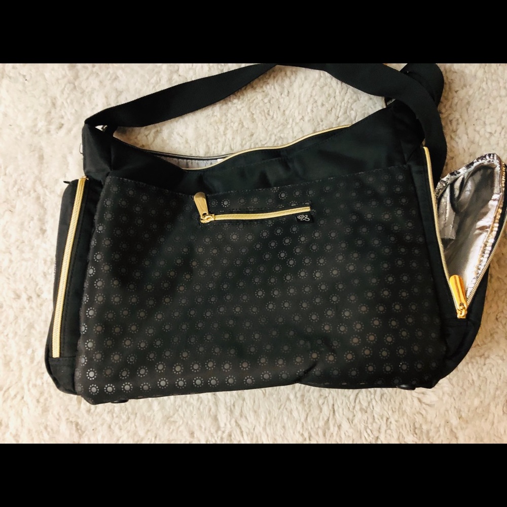 Black Crossbody Diaper Bag